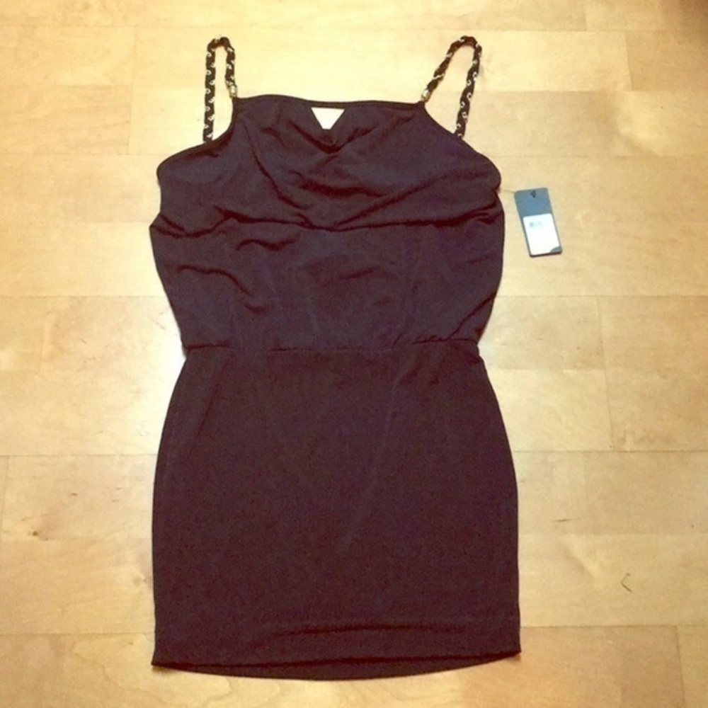 Guess Mini Black Chain Straps Dress size Small